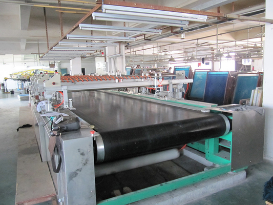 Penuh otomatis Servo layar datar Mesin Scraper Fabric Printing untuk karpet / non woven fabric