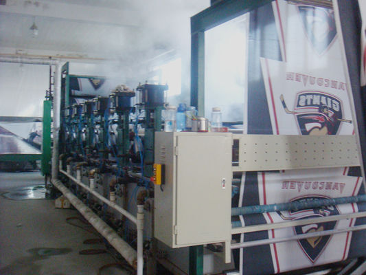 Handuk cuci & Drying Dikombinasikan Mesin dengan Enam palung cuci dan enam silinder pengeringan